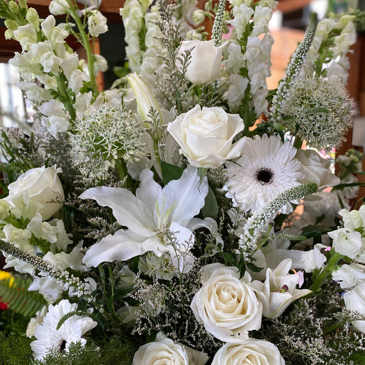Sample of White Floral Arrangement