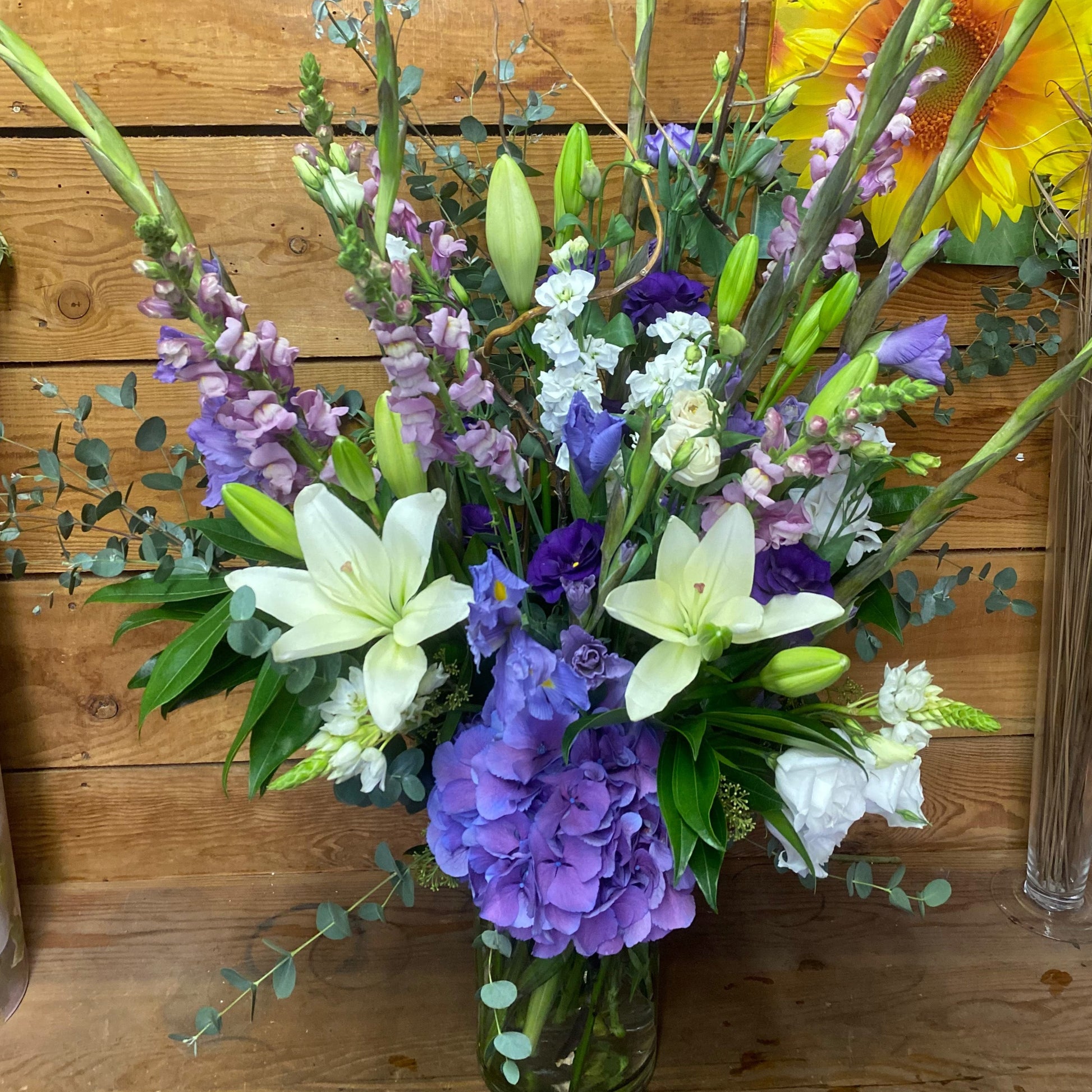 Sample of a custom floral bouquet. 